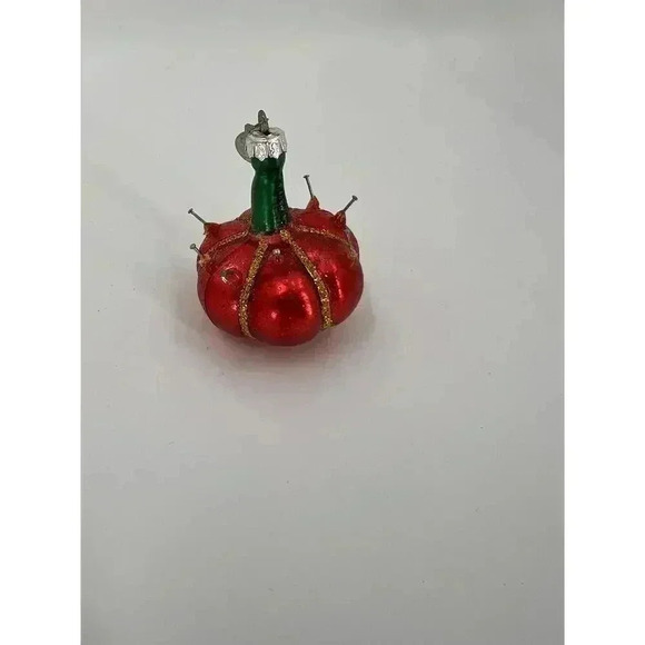 In Box 2002 Dept 56 Tiny Trimmings Glass Ornaments 4 Pc Seamstress Sewing - Picture 11 of 16